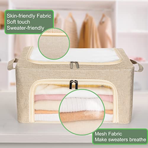 22L Cashmere Sweater Storage Bag And Natural Cedar Ball | BREATHABLE Cashmere Protection Pouch Friendly For Merino Wool/Knit Sweater Storage for Closet Shelf Stackable Knitwear Wool Clothes Organizer - size: Normal 2pack