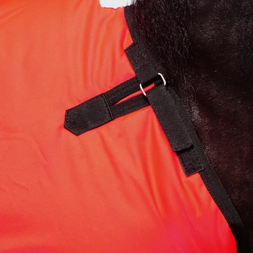 LEAFOREST 300D Pony Turnout Blanket Waterproof 150g Fill Donkey Blankets - color: Red, size: S (30 IN - 36 IN)