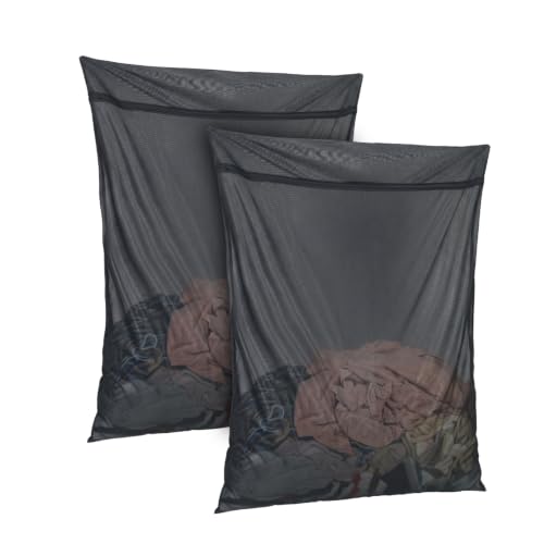 OTraki Extra Large Mesh Laundry Bags for Washing Machine, Black 35×43 Inch - size: 35×43 Inch