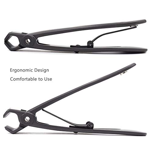 Ultra Wide Jaw Opening Nail Clippers Set, Toenail Clippers for Thick Nails, Heavy Duty Nail Cutter, Stainless Steel Toe Nail Clippers for Seniors, Men & Women Manicure,Pedicure,Big(Gray) - color: Grey