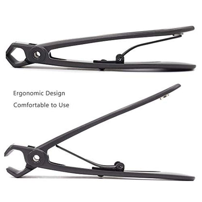 Ultra Wide Jaw Opening Nail Clippers Set, Toenail Clippers for Thick Nails, Heavy Duty Nail Cutter, Stainless Steel Toe Nail Clippers for Seniors, Men & Women Manicure,Pedicure,Big(Gray) - color: Grey