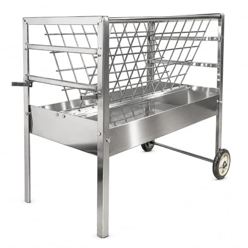 Sheep Feeder, 2 in 1 Livestock Feeder Hay and Grain Feeder for Goats Lambs