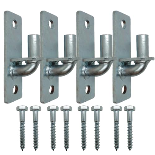 4 Pcs Wall Mount Gate Hinge, Farm Gate Hinges Chain Link Fence Gate Hinge - size: 4 Pack