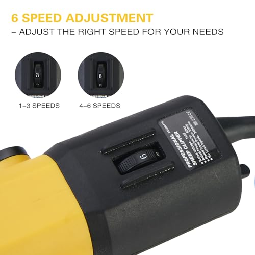 Johui Professional Electric Sheep Shears, 500W for Trimming and Grooming Sheep, Alpaca, Yak and Long-haired Animals, 2 Sets of Blades, 6 Speeds and 2600 RPM