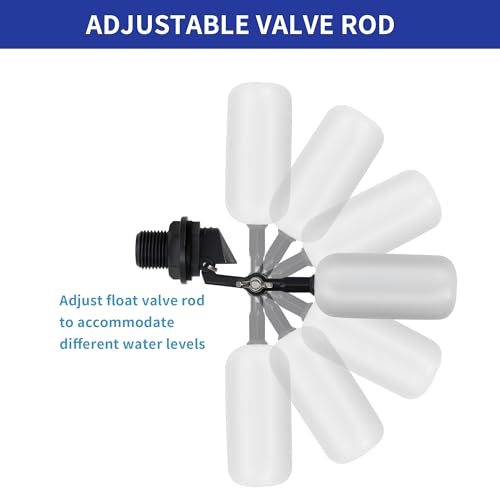 A.I.FORCE 1/2 Inch NPT Float Valve 6-Pack for Livestock Troughs