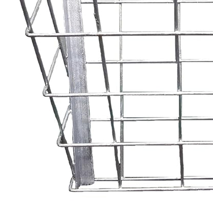 Rugged Ranch Galvanized Steel Livestock Hay Feeder Rack for Goats, Sheep, Horses and Cattle – 21"x16"x12", Silver, Wall-Mounted, Rust-Resistant, Lightweight and Stackable - size: 1 Pack