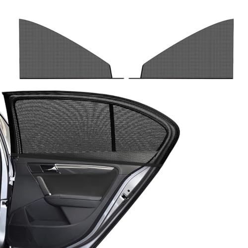 povtii 2 PCS Car Window Shades, Breathable Mesh Side Window Sun Shade Blocker for Privacy Blackout, Auto Window Screen UV Protection Cover for Baby Family Pet, Car Accessories (Car Front 22.8"×15.7") - color: Car Front 22.8"×15.7"