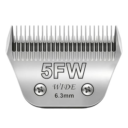 BILLAR® 5FW Dog Grooming Wide Blade,Detachable Pet Dog Grooming Blades,Compatible with Andis,Oster A5,Wahl km10 Clippers.Cutting Length 1/4 in(6.3mm) - size: 5FW