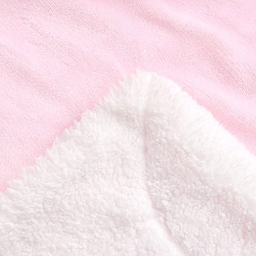 SOCHOW Sherpa Fleece Throw Blanket, Light Pink, 50x60 inches - color: Light Pink, size: 50"×60"
