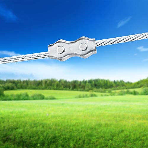 Maitys Poly Rope Connector Wires Splicer Galvanized Steel Connector for Electric Fences (12)