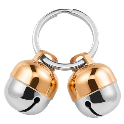 Beau's Bells 2 Extra Loud Cat & Dog Bells | Pet Tracker | Save Birds & Wildlife | Luxury Handmade Copper (Medium) - size: Medium