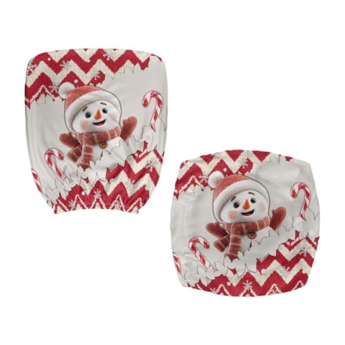 Christmas Cute Snowman Office Chair Seat Cover Chair Seat Covers - color: Christmas Cute Snowman