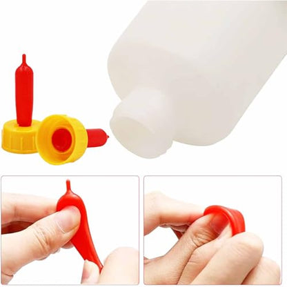Goat Nursing Bottles Set, 2 Pieces 400 ml Lamb Feeding Bottle Kit 10 Pieces Small Animal Liquid Milk Drink Parts for Feeding Accessories Cow Sheep Puppy Pig Goat Supplies