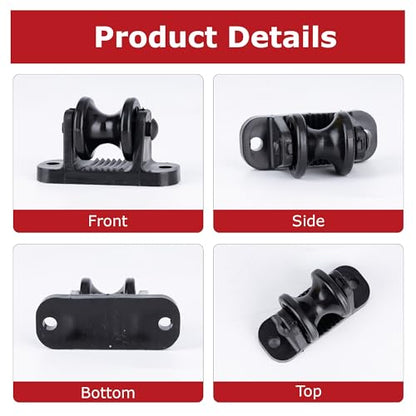 40pcs Wood Post Roller Insulators, Corner Insulators