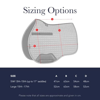 LeMieux General Purpose Suede Square Saddle Pad - English Saddle Pads for Horses - Equestrian Riding Equipment and Accessories (Navy - Large)