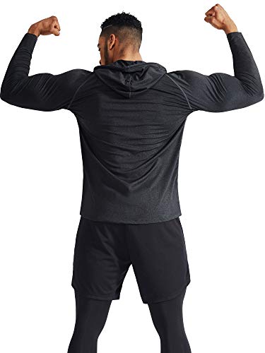 NELEUS Men's Soft T-Shirt - color: 5071 Dark Grey/Light Grey/Slate Grey,3 Pack, size: Small