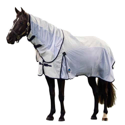 WeatherBeeta Airstream Detach-A-Neck, White/Navy, 66" - size: 66"