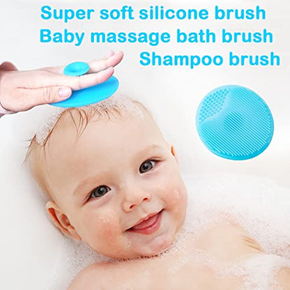 Baby Hair Brush &Silicone Baby Cradle Cap Brush Set, for Newborns & Toddlers-Natural Soft Goat Bristles-Ideal for Cradle Cap-Perfect Baby Registry Gift (Pink) - color: Pink