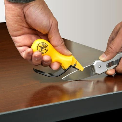 Klein Tools 48036 Combination Knife and Scissors Sharpener, Made in USA
