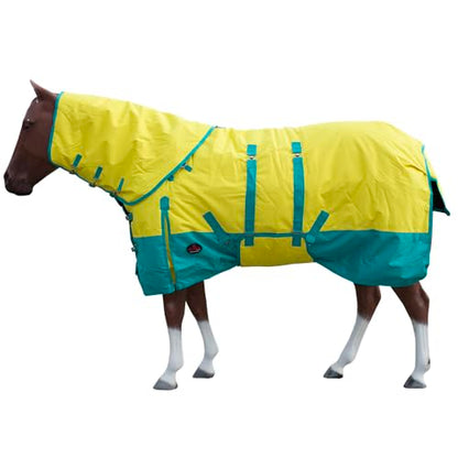 HILASON 1200D Winter Waterproof Turnout Horse Blanket Belly Wrap Neck Cover - size: 72 In