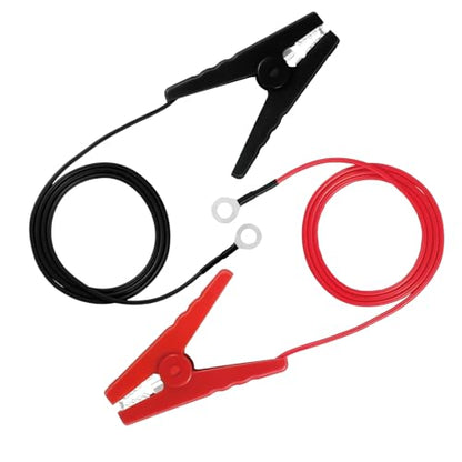 Copper Wire with Crocodile Clip, Electric Fence Jumper Cable Set - Red & Black Leads with Robust Clips, Ideal for Solar-Powered Fence Chargers & Electric Fence Testers - style: JZ4
