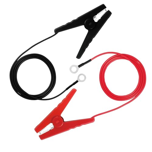 Copper Wire with Crocodile Clip, Electric Fence Jumper Cable Set - Red & Black Leads with Robust Clips, Ideal for Solar-Powered Fence Chargers & Electric Fence Testers - style: JZ4