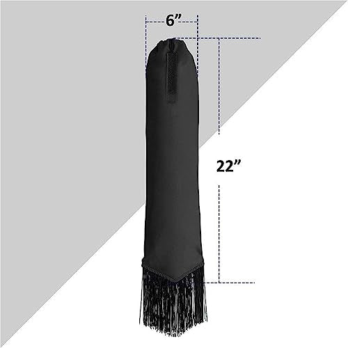 Horse Tail Bag-Waterproof and Durable, Hook and Loop Design Horse Tail Guard,Protects Horse's Tail from Dirt, Breakage and Insects (Black) - color: Black
