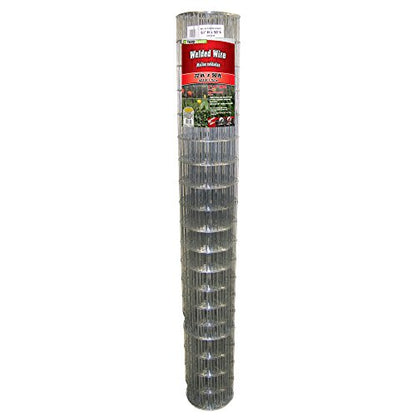 YARDGARD 2 in. x 4 in. Mesh Welded Wire Fence Roll, 72 in. x 50 ft., 14-Gauge Galvanized Steel Fence for Animal Enclosures, Garden Protection and Property Fencing, Rabbit Control an Utility Fence - size: 72 in. x 50 ft. x 14 ga.