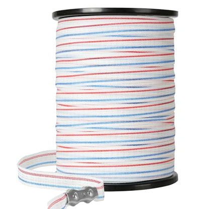Electric Fence Tape 1000ft for Livestock,3/4" Wide, 6 Tinned Copper Wires - size: 1000 ft