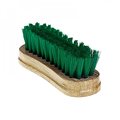 Horze Soft Face Wood Back Brush - Green - One Size - color: Green