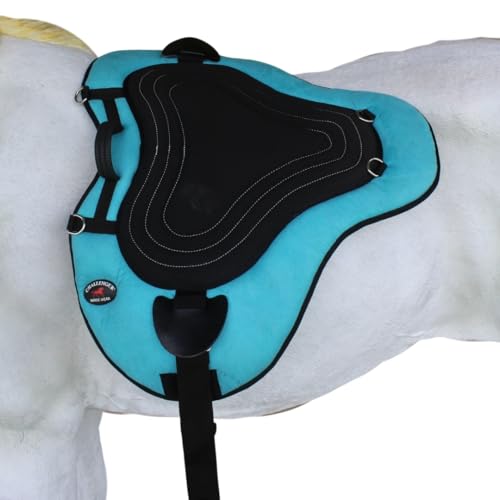 Anti-Slip Western Neoprene Bareback Saddle Pad with Cinch for Horse by Challenger