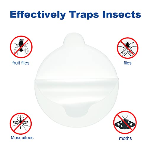 24 Pcs Refill Glue Boards 4.3 Inches Sticky Glue Pads for Katchy, Fenun, Dunaga, and Fvoai Zap H3 M3 Pro Indoor Insect Fly Mosquito Trap Bug Catcher Mosqusito Lamp - style: 24 Pack
