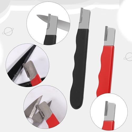 4 Pack Garden Tool Sharpener, Pruning Shears Blade Sharpener, Pocket Blade Sharpeners, Mini Portable Quick Edge Sharpening Multipurpose Usage Knife Sharpeners for Hedge Shears, Sickle, Scissor