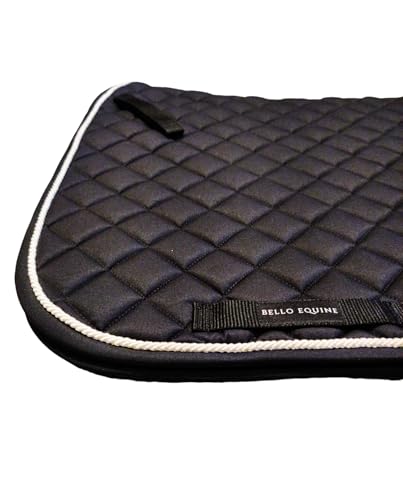 Horse Saddle Pad - Dressage Saddle Pad with Breathable Coolmesh, Black, Durable Quilted Design Saddles & Over