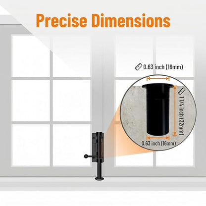 1-Pack 4" Barrel Bolt Latch Black,Stainless Steel Heavy Duty Gate Latches - color: Black-4.0inch