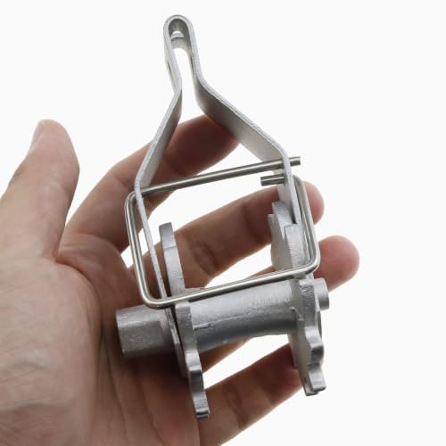 2PCS Electric Fence Strainer Heavy-Duty Direct-Flow Type Wire Ratchet Tensioner Tensioning Tool for Electric Fences on Farms Practical Fence Tensioner
