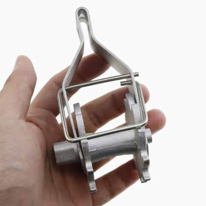 2PCS Electric Fence Strainer Heavy-Duty Direct-Flow Type Wire Ratchet Tensioner Tensioning Tool for Electric Fences on Farms Practical Fence Tensioner
