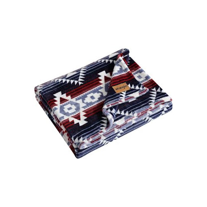Wrangler - Blanket, Polyester, Medium Weight, Year-Round Comfort - color: Jericho Red, size: 50" x 70"