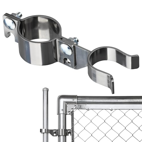 Stainless Steel 1-7/8" x 1-3/8" Chain Link Gate Latch （Fit 1-7/8" Gate Frame）, Heavy Duty Chain Link Fence Gate Fork Latch with Hole for Padlock 1Pack - color: 1-7/8"x1-3/8"