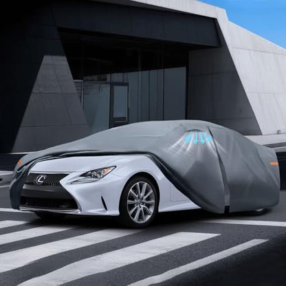 Waterproof Lexus RC(2014-2026) Car Cover with Breathable Vents, [Upgrade] Premium Covers with Cotton Liner and Zipper Door, Sun Rain Snow Dust Uv Protection.(Gift with Towel) - color: Lexus, size: Custom Fit Lexus RC+Towel+Bag
