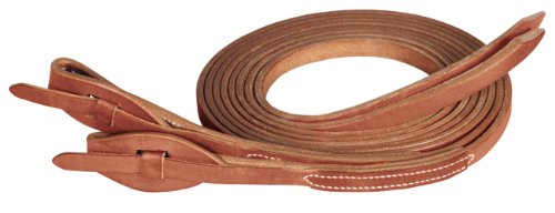 Weaver Leather ProTack Quick Change Split Rein Features Leather Tab Bit Ends, Brown, 5/8 x 8'