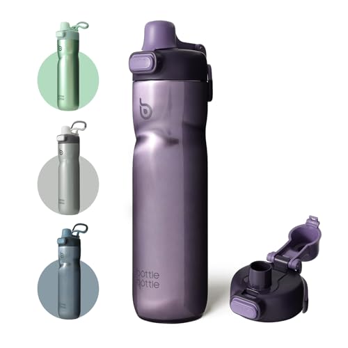 BOTTLE BOTTLE Insulated Water Bottle with Handle 24 oz purple - color: purple