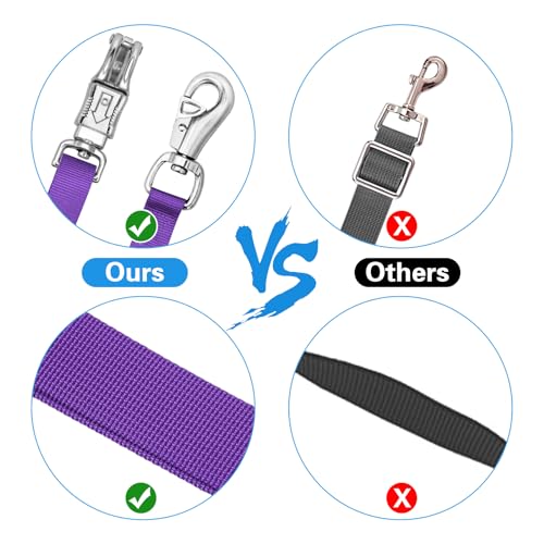 Cross Ties for Horse, Heavy Duty Nylon Trailer Tie - color: Purple