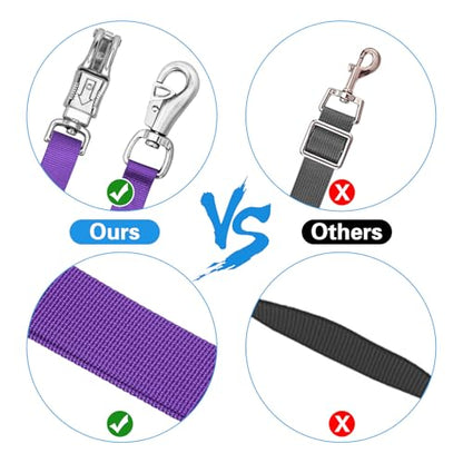 Cross Ties for Horse, Heavy Duty Nylon Trailer Tie - color: Purple