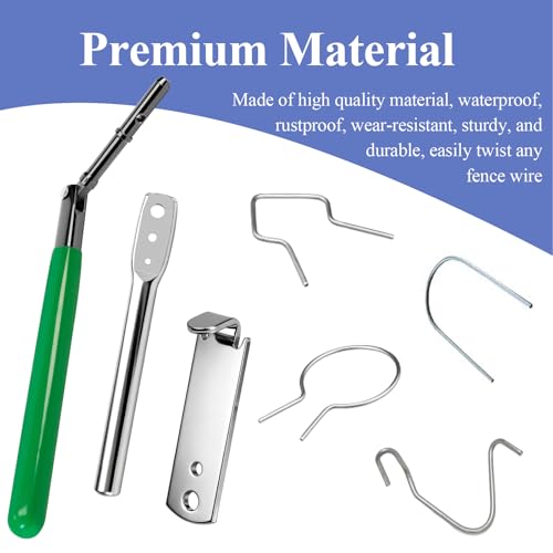 1 Set (4 Pcs) Fence Wire Twister, for Securing T/U/Y/Round-Posts Clips