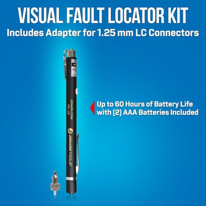 Jonard Tools VFL-150 Visual Fault Locator with Included FC to LC Adapter