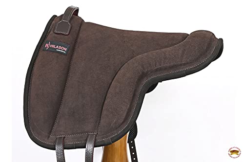 HILASON Horse Bareback Saddle Pad Brown 24 X 36 in