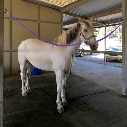 Cross Ties for Horse, Heavy Duty Nylon Trailer Tie - color: Purple