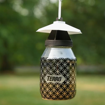 Terro T380 Outdoor Reusable Fly Magnet Fly Trap - Poison Free Trap with Bait (Pack of 2)