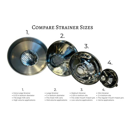 New Improved Stainless Steel Strainer Large Combo